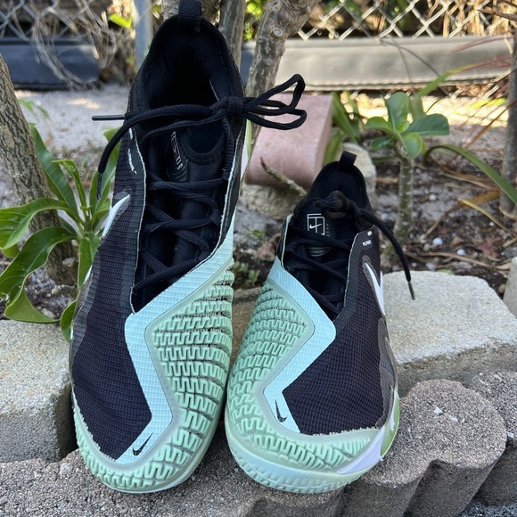 Nike React Vapor NXT HC White Black Mint Men's Size 8 Tennis Shoes CV0724-009 - Picture 3 of 9